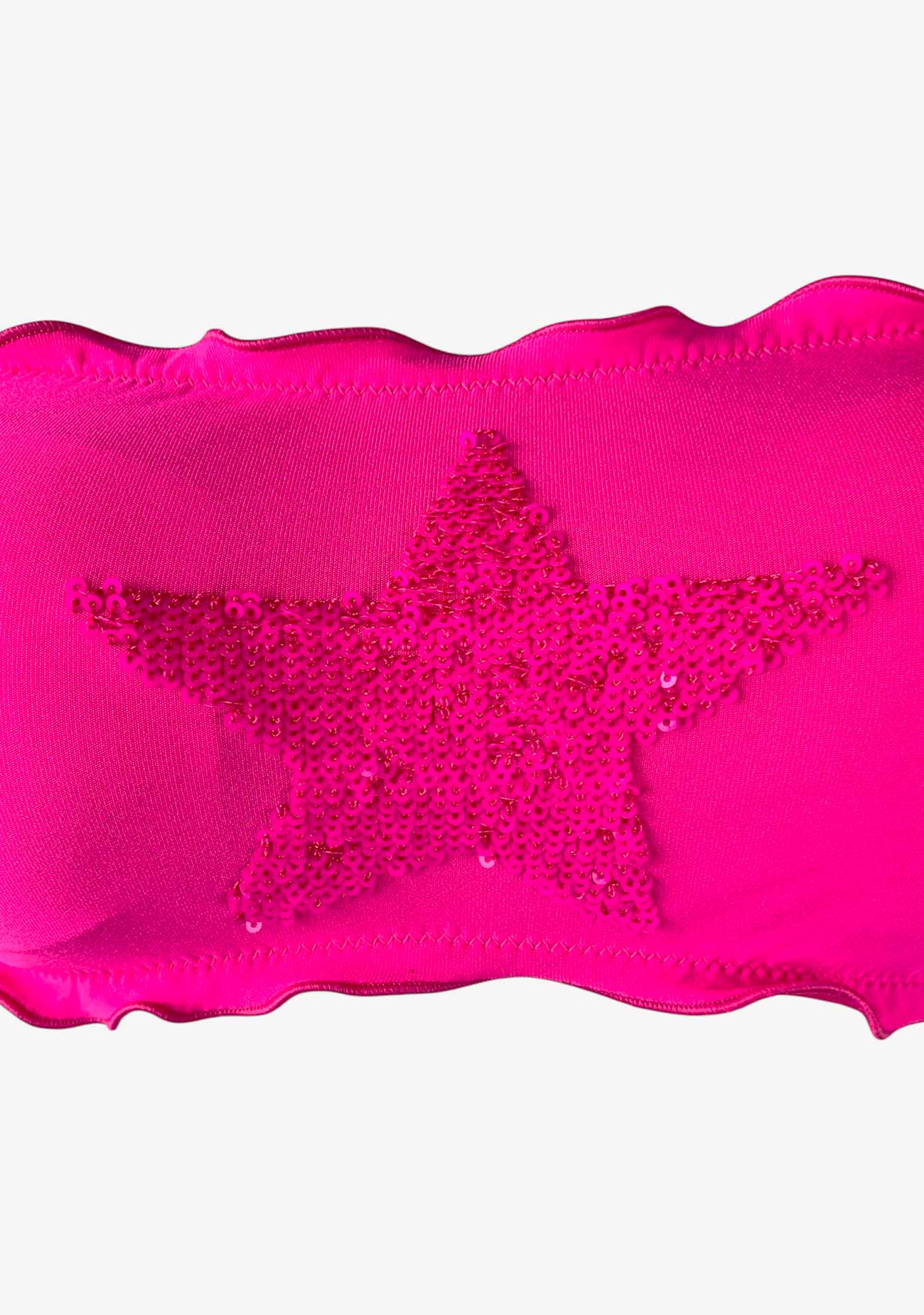 Sunny Beach Bikini Fascia Stella Paillettes Fluo - Scegli il Colore