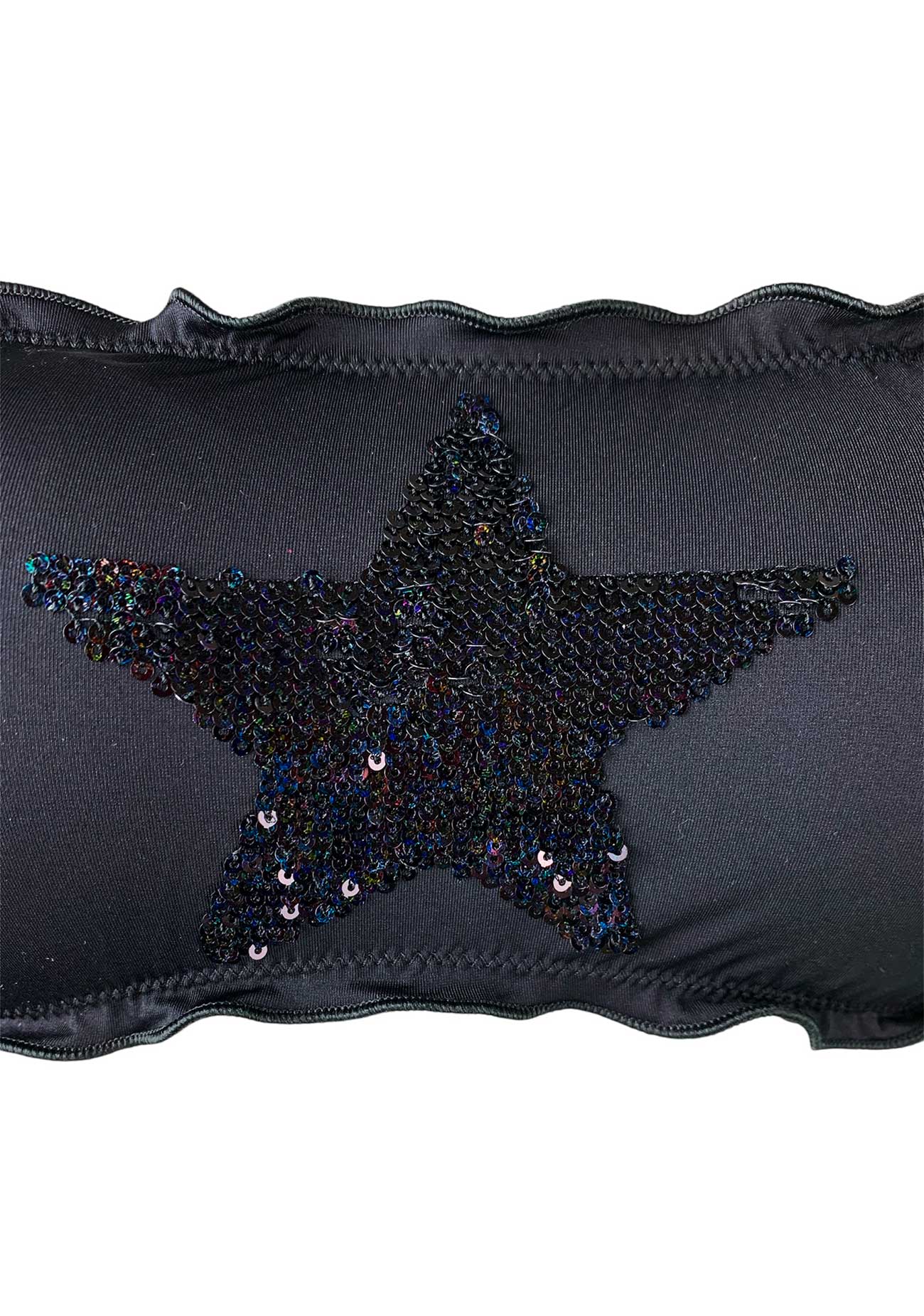 Sunny Beach Bikini Fascia Paillettes Stella Nera