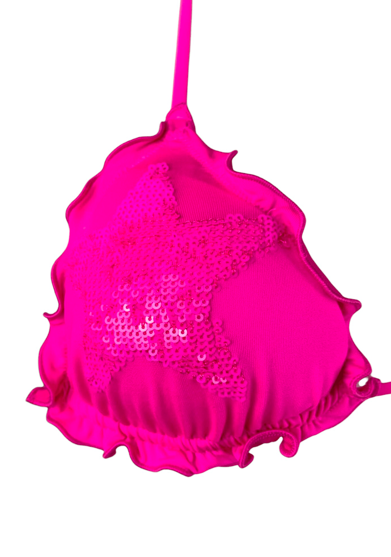 Sunny Beach Bikini Triangolo Paillettes Stelle Fluo - Scegli il Colore