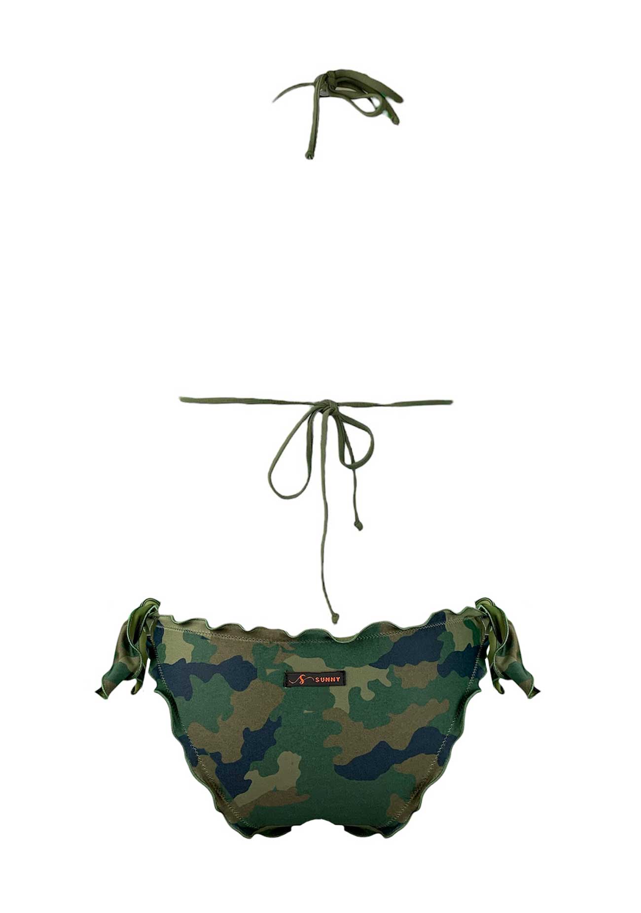 Sunny Beach Bikini Triangolo Paillettes Stelle Militare