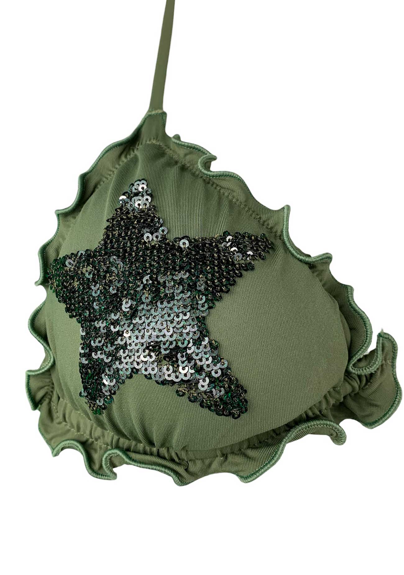 Sunny Beach Bikini Triangolo Paillettes Stelle Militare